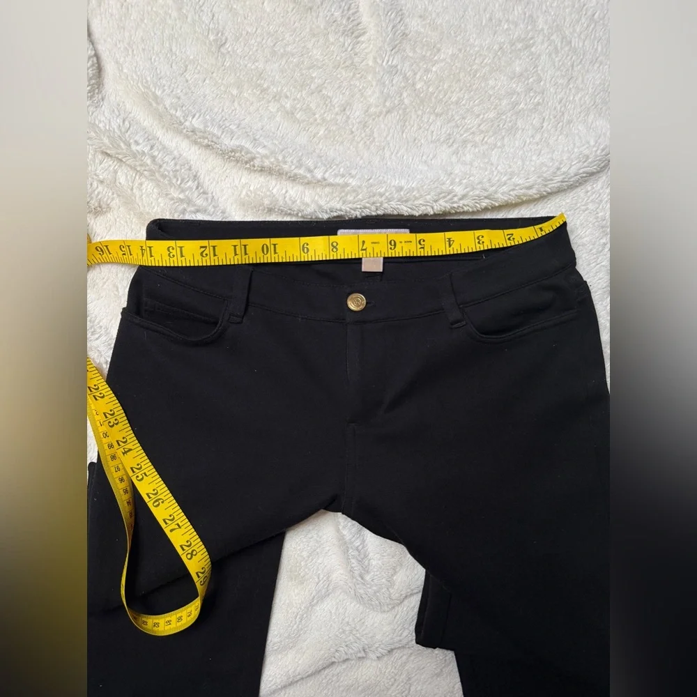 Michael Kors Black Slim-Fit Pants with Logo Accent
